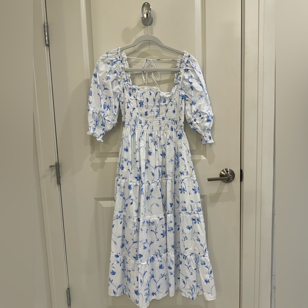 Hill House Home Blue Botanical Nesli Nap Dress